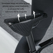 WEST BIKING Road Bicycle Carbon Fiber Ultralight Breathable Seat(Black)