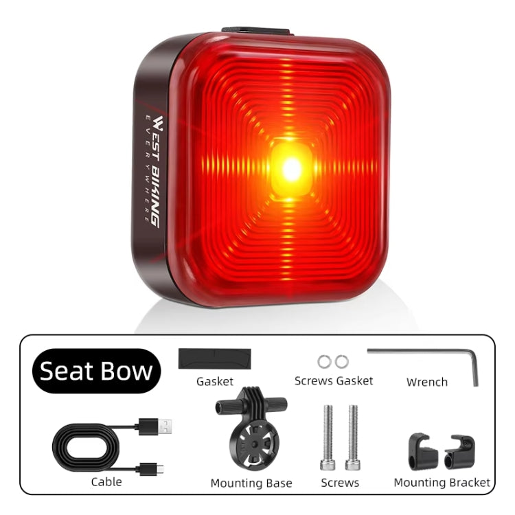 WEST BIKING Bicycle Water-resistant High-Brightness Night Riding Warning Taillight(Arm Model)