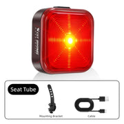WEST BIKING Bicycle Water-resistant High-Brightness Night Riding Warning Taillight(Seat Tube Model)