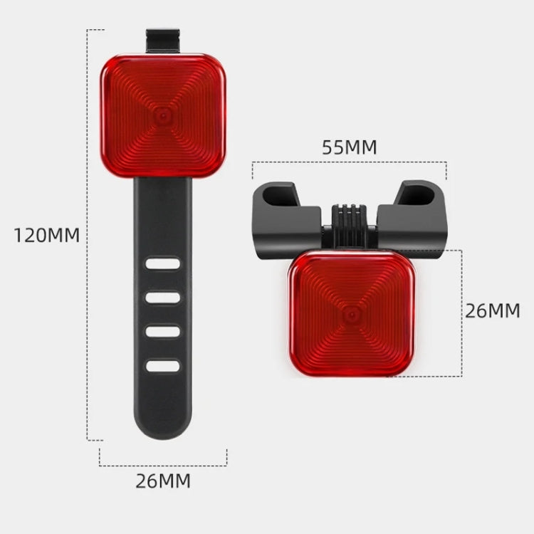 WEST BIKING Bicycle Water-resistant High-Brightness Night Riding Warning Taillight(Arm Model)