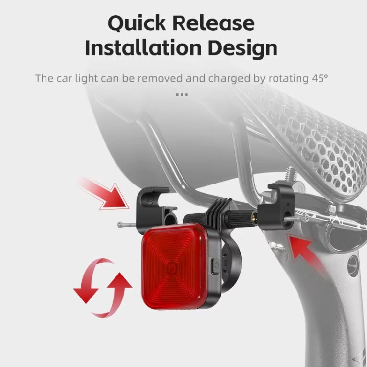 WEST BIKING Bicycle Water-resistant High-Brightness Night Riding Warning Taillight(Arm Model)