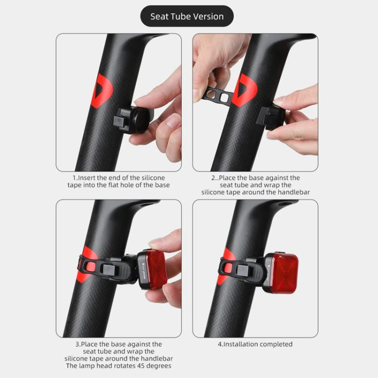 WEST BIKING Bicycle Water-resistant High-Brightness Night Riding Warning Taillight(Arm Model)