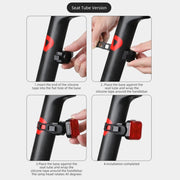 WEST BIKING Bicycle Water-resistant High-Brightness Night Riding Warning Taillight(Arm Model)
