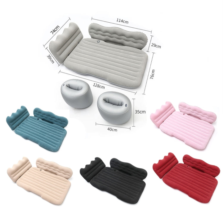 Car Inflatable Bed Multifunctional Outdoor Camping Sleeping Mat, Color: Pink