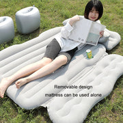Car Inflatable Bed Multifunctional Outdoor Camping Sleeping Mat, Color: Pink