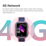 LT21 1.4-Inch 4G Global Full Network IP67 Water-resistant WIFI Children Smart Watch(Blue)