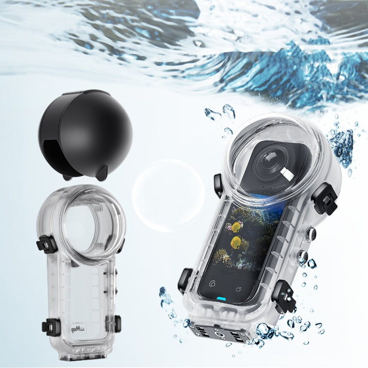 For Insta360 X4 aMagisn 50m Depth Water-resistant Protective Case Quick Release Invisible Diving Cover