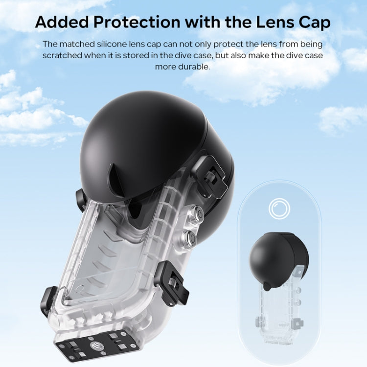 For Insta360 X4 aMagisn 50m Depth Water-resistant Protective Case Quick Release Invisible Diving Cover