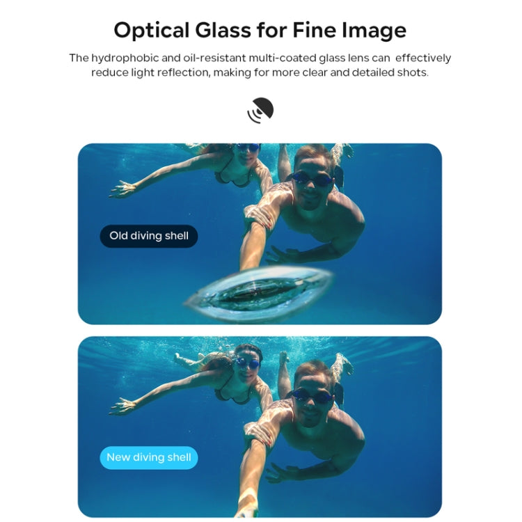 For Insta360 X4 aMagisn 50m Depth Water-resistant Protective Case Quick Release Invisible Diving Cover
