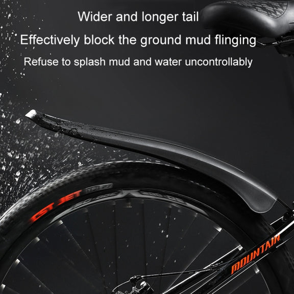 08CY0007 Bike Fenders Set Widen Lengthen Bicycle MTB Front Rear Quick Release Mudguard