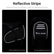 WEST BIKING Bicycle Saddle Tail Bag Portable Mini Tool Bag(Black)