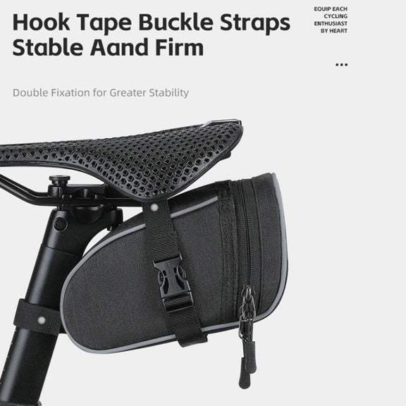 WEST BIKING Bicycle Saddle Tail Bag Portable Mini Tool Bag(Black)