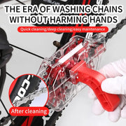 Bicycle Chain Cleaner Visual Immersion Chain Cleaner Brush Road Bike Cleaning Tool(Transparent)
