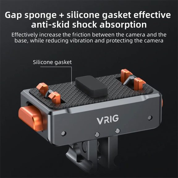 VRIG Magnetic Quick Release Adapter for Action Camera , Spec: Base+Top Cover Kit