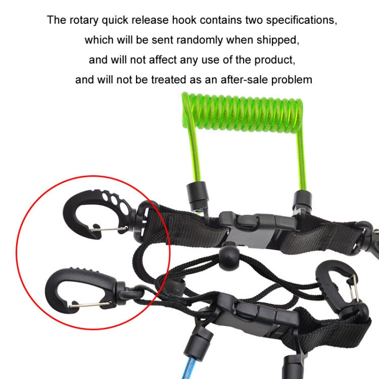 Diving Camera TPU Spring Steel Wire Retractable Anti-lost Rope, Color: Transparent Black