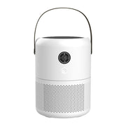 HX830 Smart Digital Display UV Ultraviolet Sterilization Desktop Negative Ion Air Purifier(White)