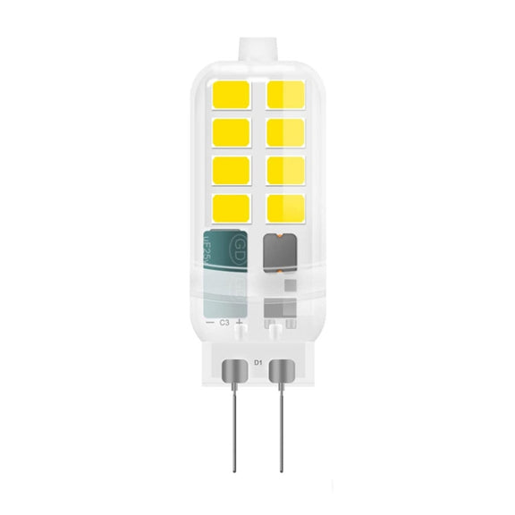 G4 AC/DC12V 3W Flicker-free Replacement LED Halogen Lamp Beads, Light Color: Cold White(Transparent Cover)