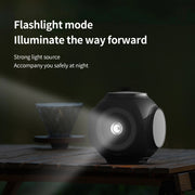 HX123 Handheld Folding Flashlight Camping Light Portable Outdoor Wireless Atmosphere Light(Gray)