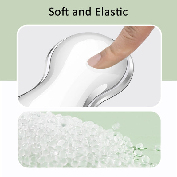 Cool Silicone Keyboard Wrist Rest Mouse Pad Relieve Wrist Fatigue, Spec: Large Transparent Gray