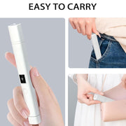 UV LED Nail Lamp Portable Retractable Nail Drying Light Mini Handheld Nail Dryer Lamp With Bracket(White)