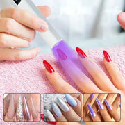 UV LED Nail Lamp Portable Retractable Nail Drying Light Mini Handheld Nail Dryer Lamp With Bracket(White)
