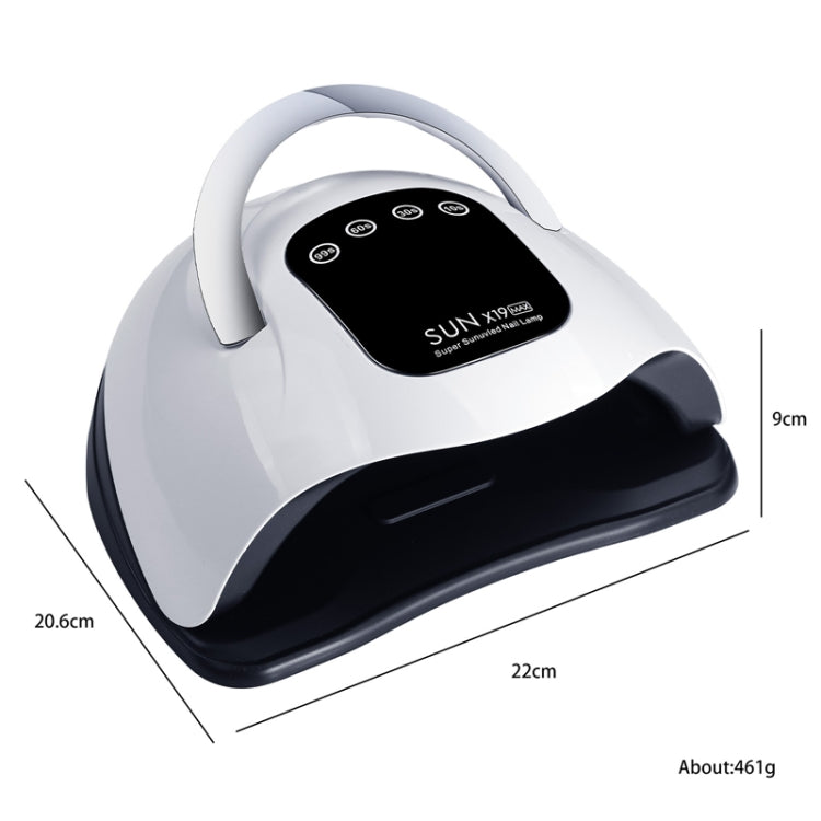 X19Max UV LED Nail Drying Lamp High Power 320W Quick Drying Nail Polish Gel Nail Dryer Light(US Plug)