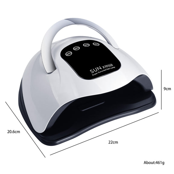 X19Max UV LED Nail Drying Lamp High Power 320W Quick Drying Nail Polish Gel Nail Dryer Light(EU Plug)