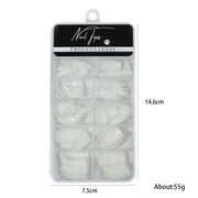 100pcs /Box Stiletto Nail Tips Halloween Style Stiletto False Eagle Claw Art Nails(Transparent)