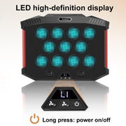 NUOXI X100 11-Fans LED Screen Adjustable Laptop Radiator Cooling Rack