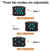 NUOXI X100 11-Fans LED Screen Adjustable Laptop Radiator Cooling Rack