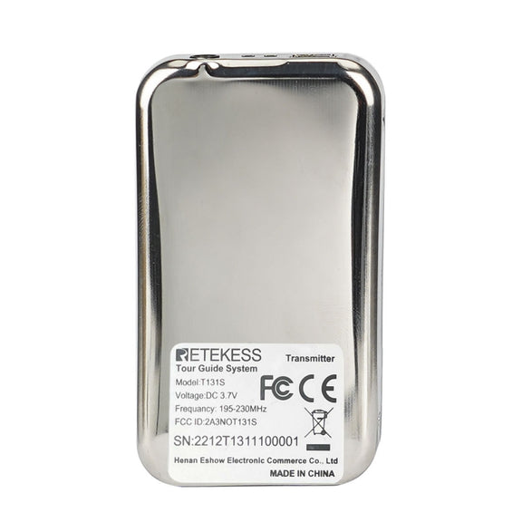 RETEKESS T131S Guide Receiver Wireless Explanation Receiver