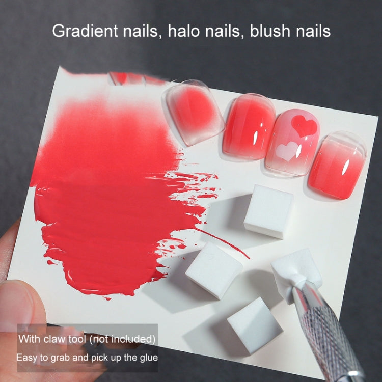 50pcs /Box 1cm Mini Nail Art Sponges Gradient Aura Effect Designs Manicure Brush Tool(Mixed Colors)
