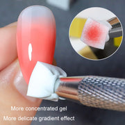 Nail Sponge Gripper Non-slip Manicure Tool Pat Gel Sponge Grabbing Pen(Silver)