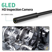 2.4 inch Screen Fuel Tank Inspection Night Vision 8mm Endoscope, Length: 5m Hard Wire
