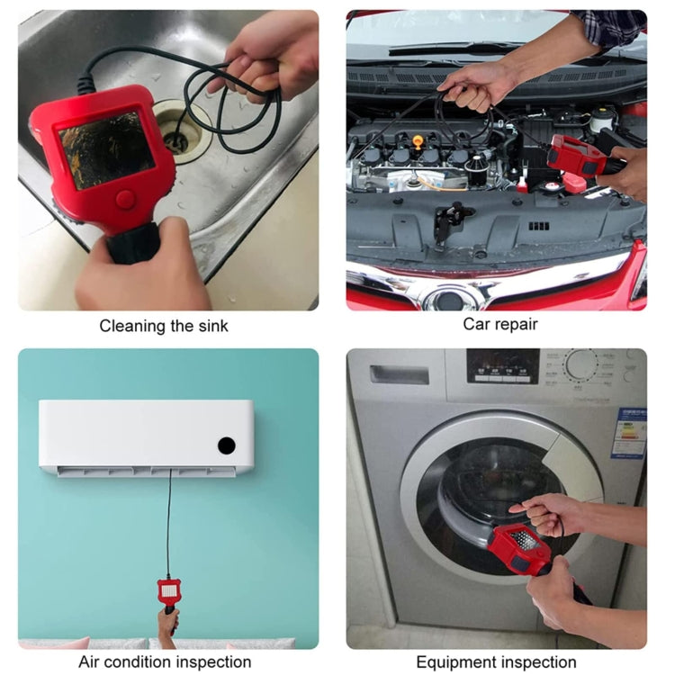 2.4 inch Screen Fuel Tank Inspection Night Vision 8mm Endoscope, Length: 5m Hard Wire