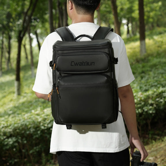 Cwatcun D141 Shoulder Drone Bag Large Capacity Multifunctional Water-resistant Photography SLR Camera Bag(Black Extra Large)