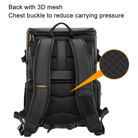 Cwatcun D141 Shoulder Drone Bag Large Capacity Multifunctional Water-resistant Photography SLR Camera Bag(Black Extra Large)