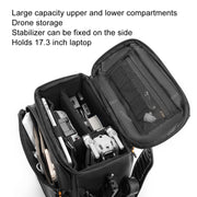 Cwatcun D141 Shoulder Drone Bag Large Capacity Multifunctional Water-resistant Photography SLR Camera Bag(Black Extra Large)