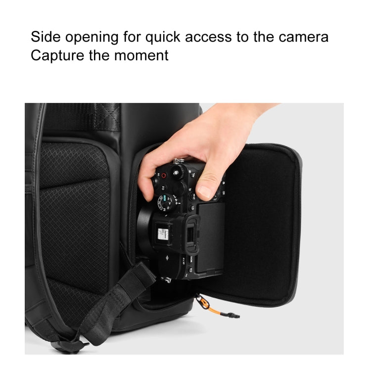 Cwatcun D141 Shoulder Drone Bag Large Capacity Multifunctional Water-resistant Photography SLR Camera Bag(Black Extra Large)