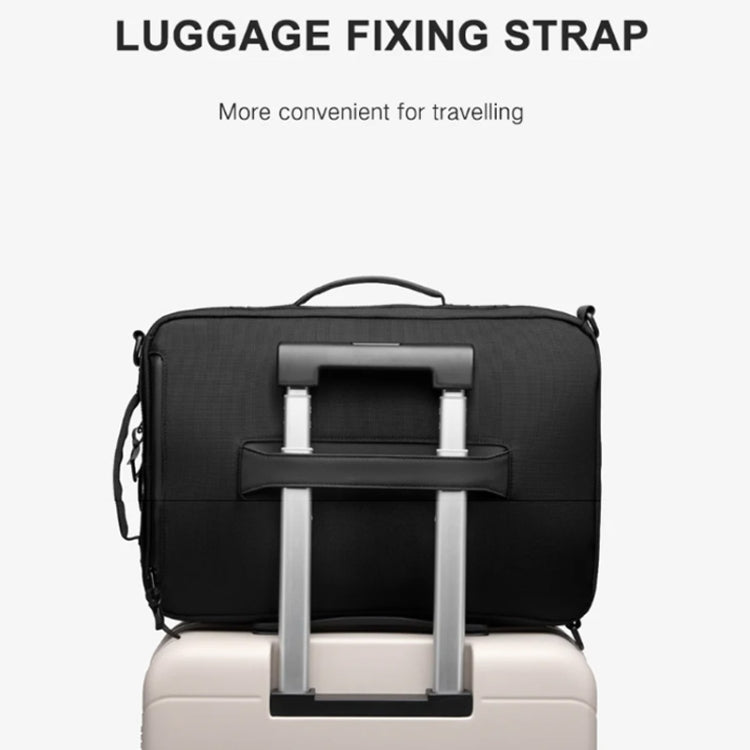 Ozuko Business Laptop USB Backpack Men Schoolbag(Black)
