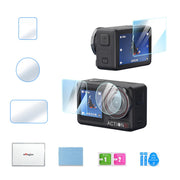 For DJI Osmo Action 5 Pro aMagisn 9H Hardness Tempered Glass Set Package A