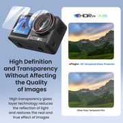 For DJI Osmo Action 5 Pro aMagisn 9H Hardness Tempered Glass Set Package A