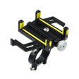 Aluminum Alloy Motorcycle Bicycle Navigation Mobile Phone Holder(Yellow) - Holder by PMC TechLife | Online Shopping South Africa | PMC TechLife | Buy Now Pay Later Mobicred