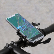 Aluminum Alloy Motorcycle Bicycle Navigation Mobile Phone Holder(Red)