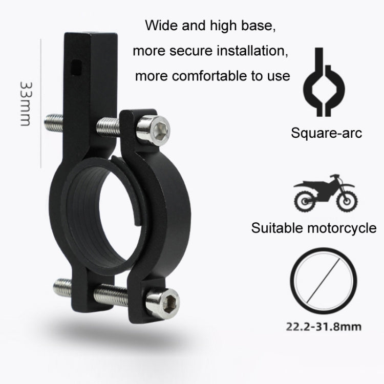 Aluminum Alloy Motorcycle Bicycle Navigation Mobile Phone Holder(Red)