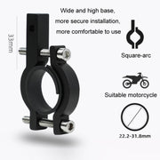 Aluminum Alloy Motorcycle Bicycle Navigation Mobile Phone Holder(Red)