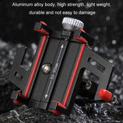 Aluminum Alloy Motorcycle Bicycle Navigation Mobile Phone Holder(Red)