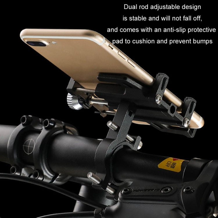 Aluminum Alloy Motorcycle Bicycle Navigation Mobile Phone Holder(Red)