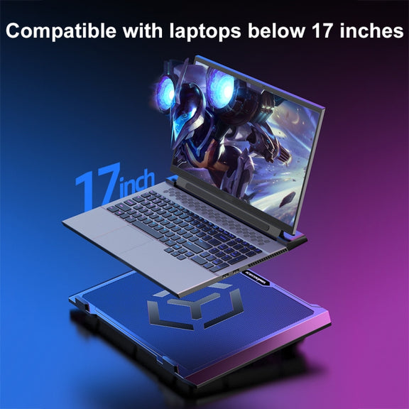 ICE COOREL S511 Laptop Radiator Heightening Bracket Dual-fans with Speed Regulation