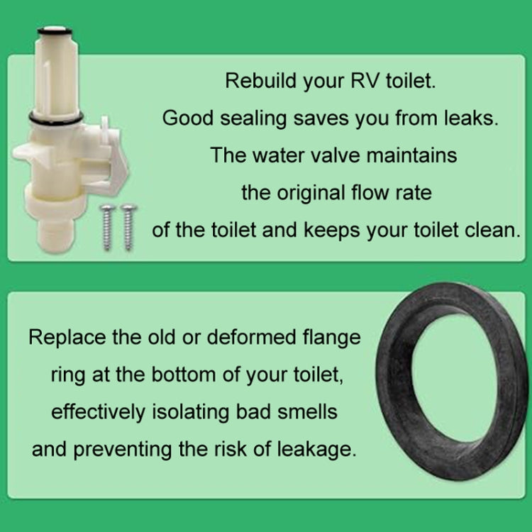 13168 RV Toilet Valve Kit For Thetford Aqua Magic IV